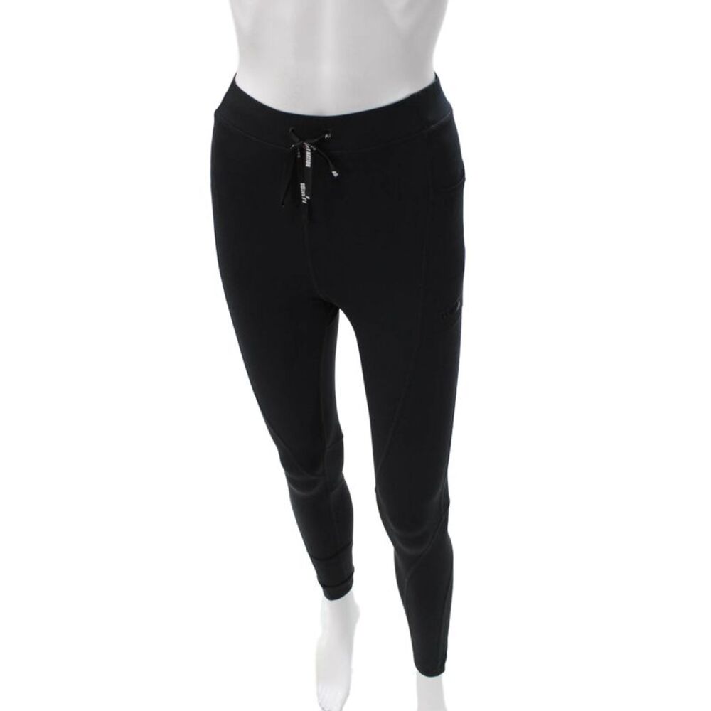 PE Nation Womens Black Jogger Pants Polyester Blend Drawstring Size S